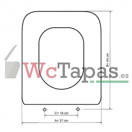 Tapa de WC Roca Polo compatible