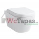 Lb3 Classic tapa wc, extraíble, bisagras de acero inoxidable Laufen.