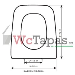 BELLAVISTA E54416010 DUNA Tapa WC Original Blanco — Bañoidea