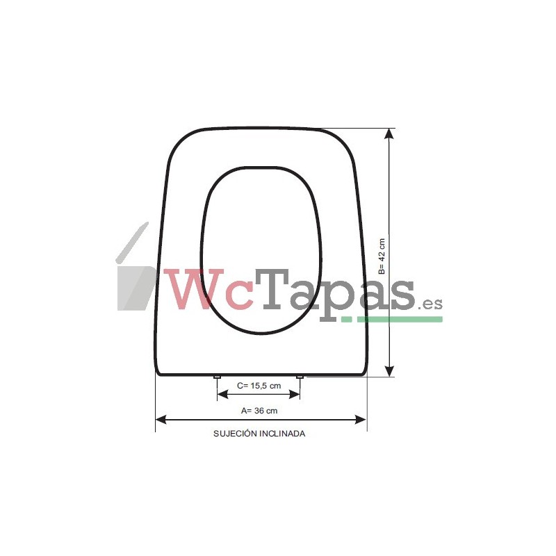 Tapa Wc Duna de Bellavista Compatible Etoos