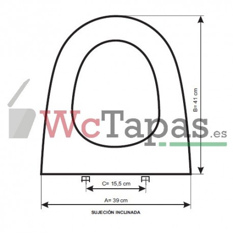 Asiento inodoro COMPATIBLE Aurea Gala.