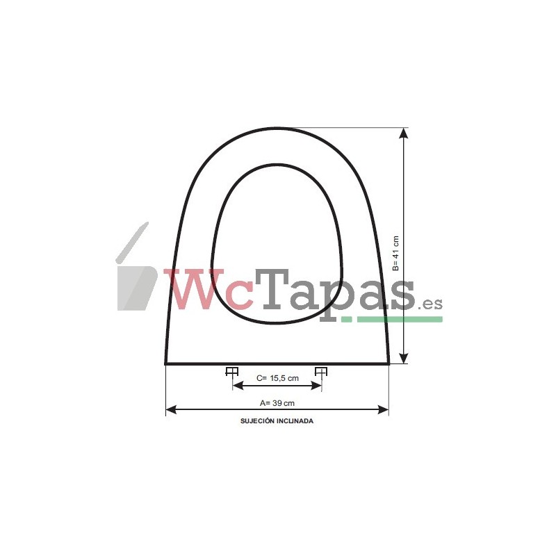 Tapa wc Metropol de Gala Compatible