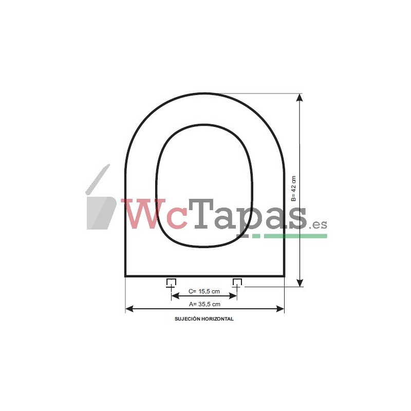 Tapa Wc Marina vertical Gala Compatible