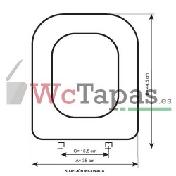 Tapa wc Universal de Gala Compatible