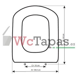 Tapa Wc COMPATIBLE The Gap Roca