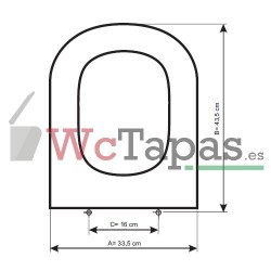 Tapa y asiento de inodoro con caida amortiguada - Compatible con Gala Elia  : : Bricolaje y herramientas