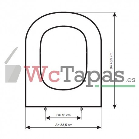 Asiento inodoro COMPATIBLE Top Gala.