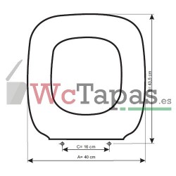 Asiento inodoro NEPTUNO tapawc compatible Jacob Delafon