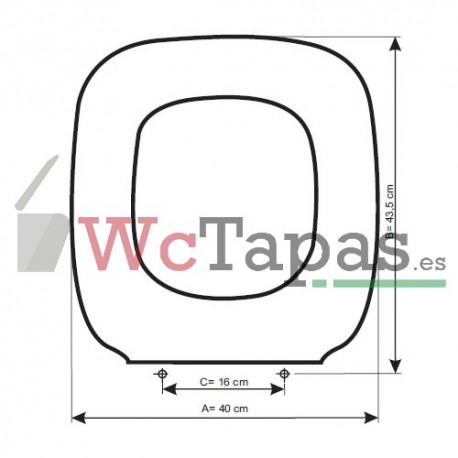 Asiento inodoro COMPATIBLE Universal Gala.