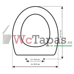 Asiento inodoro COMPATIBLE Amadeus Bellavista.