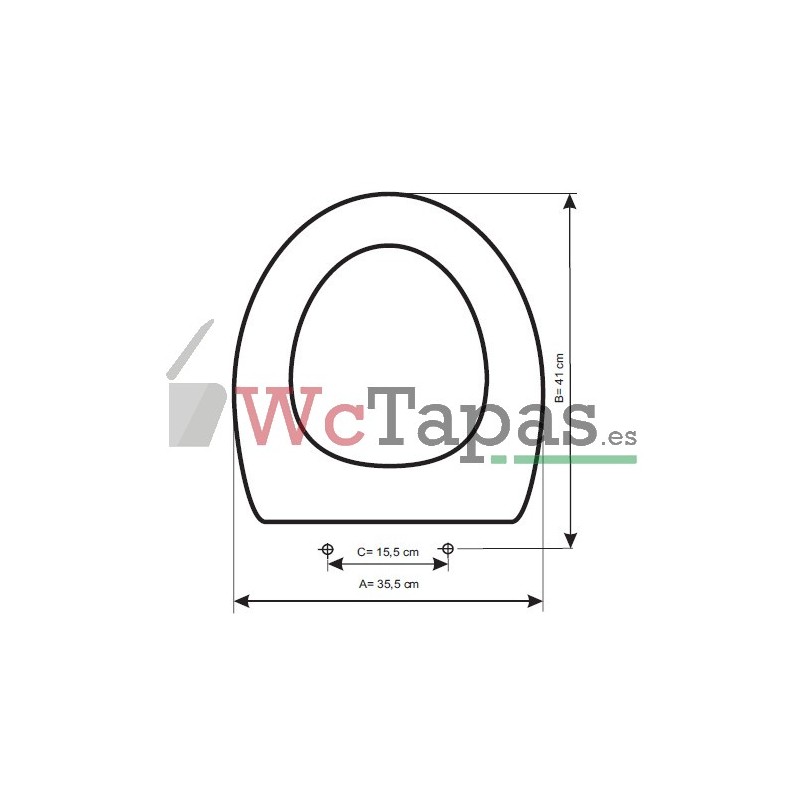 ETOOS AMADEUS Tapa WC Bellavista Color Pergamon — Bañoidea