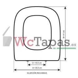 Asiento inodoro COMPATIBLE Arcadia Bellavista.