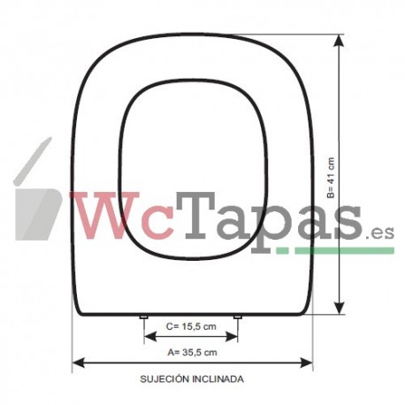 Asiento inodoro COMPATIBLE Arcadia Bellavista.