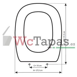 Asiento inodoro COMPATIBLE Astro (Italica T.alto) Bellavista.