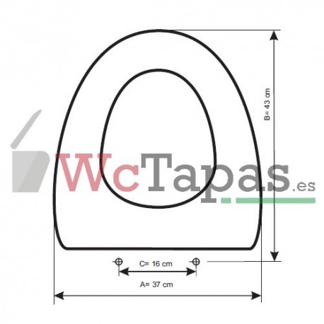 Asiento inodoro COMPATIBLE Lara Bellavista.