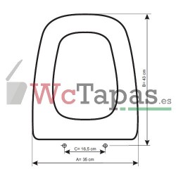 Tapa wc higiene íntima Ideal Standard, Ecco adaptable. Limpieza total