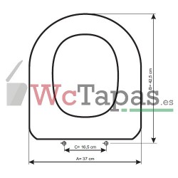 Tapa Wc COMPATIBLE Giralda Roca