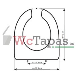 Asiento inodoro COMPATIBLE Access Roca