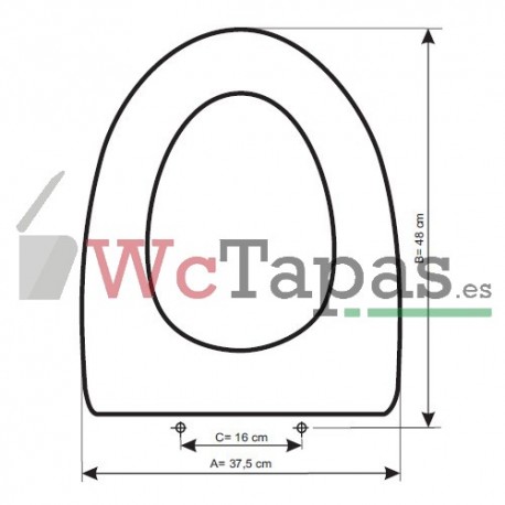 Asiento inodoro COMPATIBLE América Roca