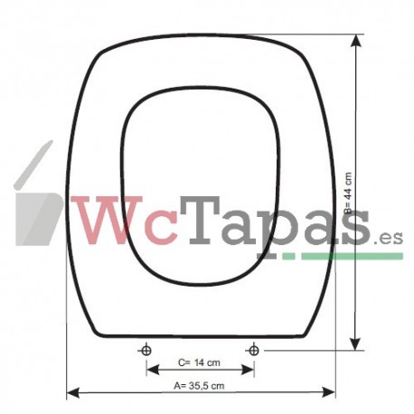 Tapa Wc COMPATIBLE Estudio Roca