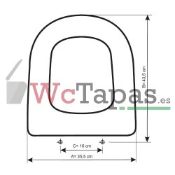 Tapa Wc COMPATIBLE Giralda Roca