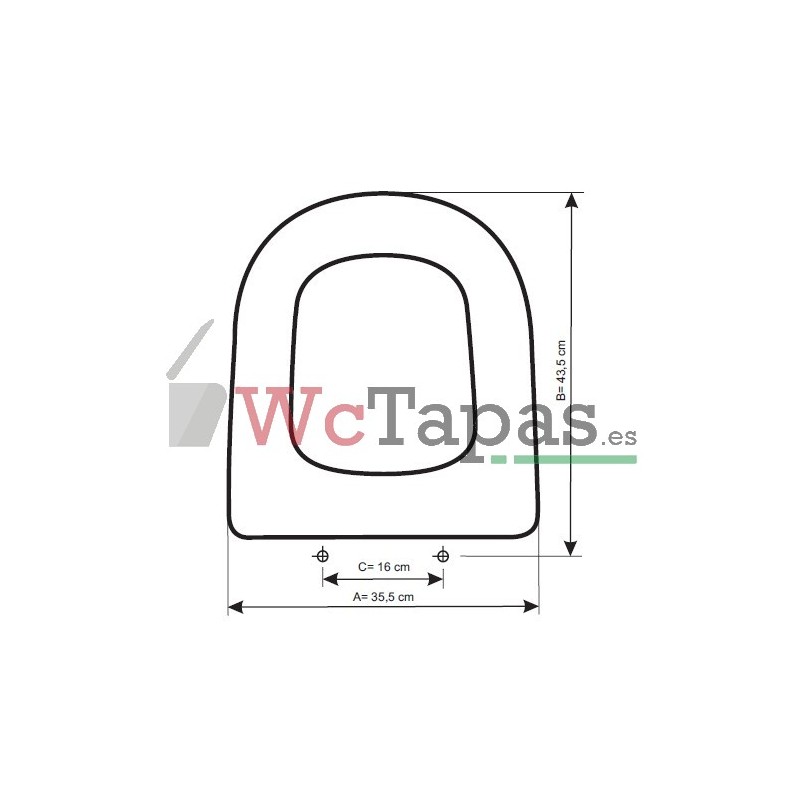 Tapa Wc COMPATIBLE Giralda Roca