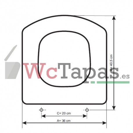 Tapa Wc COMPATIBLE Hall Roca