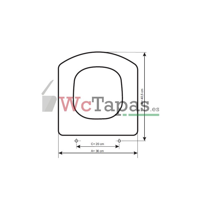 Tapa Wc COMPATIBLE The Gap Compact Roca