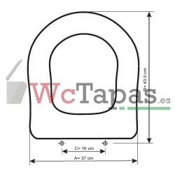 Tapa Wc COMPATIBLE Liberty Roca