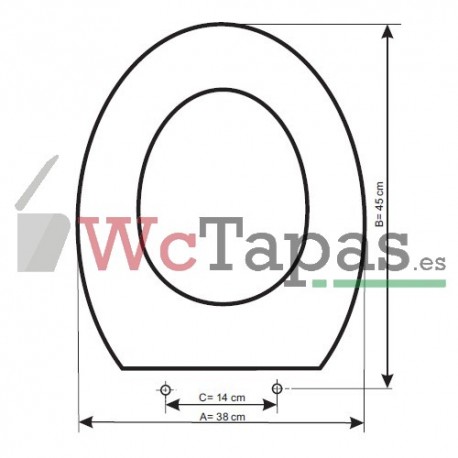 Tapa Wc COMPATIBLE Lorental Roca