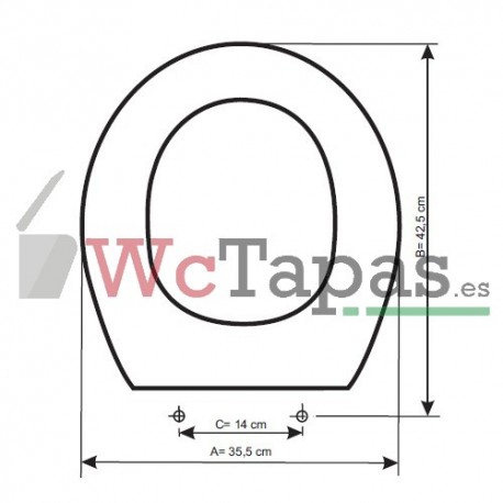 TAPA WC ROCA LUCERNA ADAPTABLE EN DUROPLAST