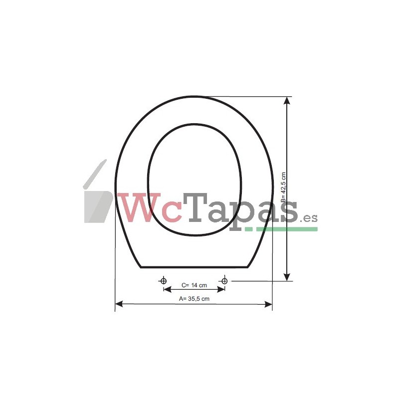 Tapa WC ROCA LUCERNA - DISPER