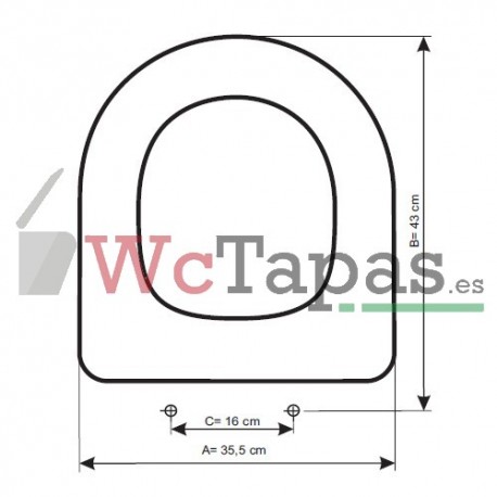 Tapa Wc COMPATIBLE Merdian Roca