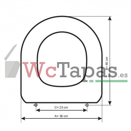 Tapa Wc COMPATIBLE Merdian Compacto Roca