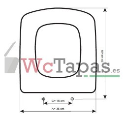 Tapa Wc COMPATIBLE Sidney Roca