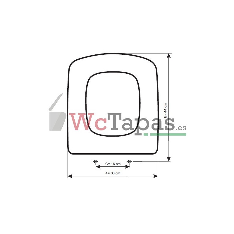 Tapa WC ROCA SIDNEY - DISPER