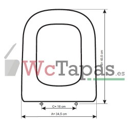 Tapa Wc COMPATIBLE The Gap Roca