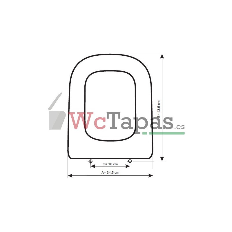 Tapa wc The Gap de Roca Compatible