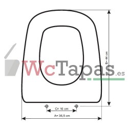 Tapa Wc COMPATIBLE Verónica Roca