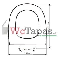 Asiento inodoro COMPATIBLE Europa Porsán.