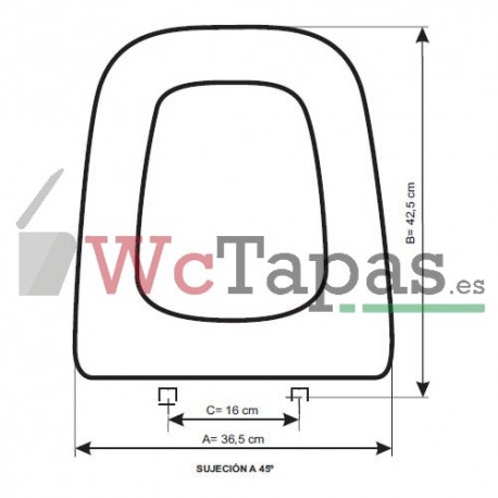 Tapa Wc COMPATIBLE Colonia Sanitana.