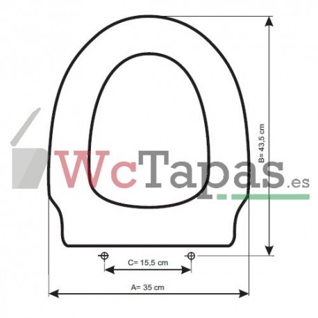 Tapa Wc COMPATIBLE Granada Sanitana.