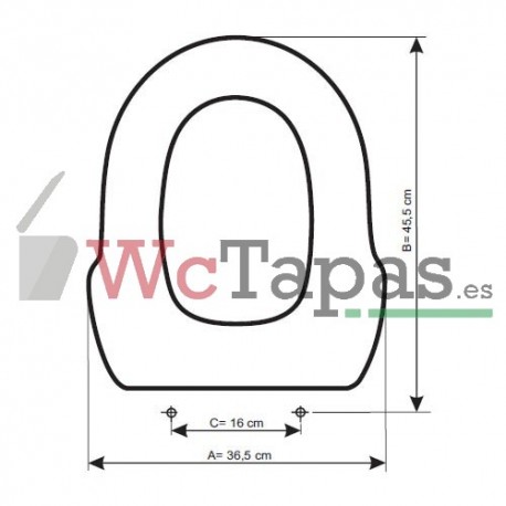 Tapa Wc COMPATIBLE Grecia Sanitana.