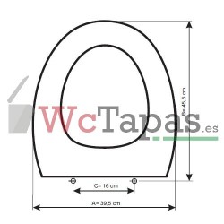 Tapa Wc COMPATIBLE Lisboa Sanitana.