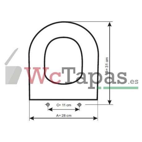 Tapa Wc COMPATIBLE Infantil Valadares.