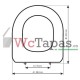 Tapa Wc COMPATIBLE Nautilus Valadares.