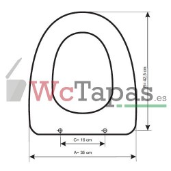 Tapa Wc COMPATIBLE Pop Sanitana.