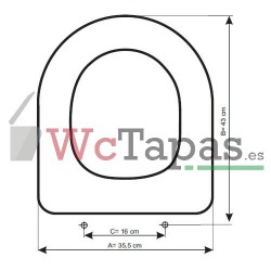 Tapa Wc COMPATIBLE Nexo Sanitana.