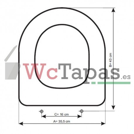 Tapa Wc COMPATIBLE Nexo Sanitana.