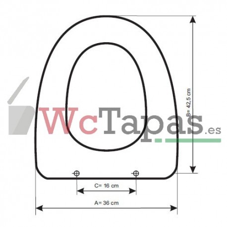 Tapa Wc COMPATIBLE Kapa Sanitana.